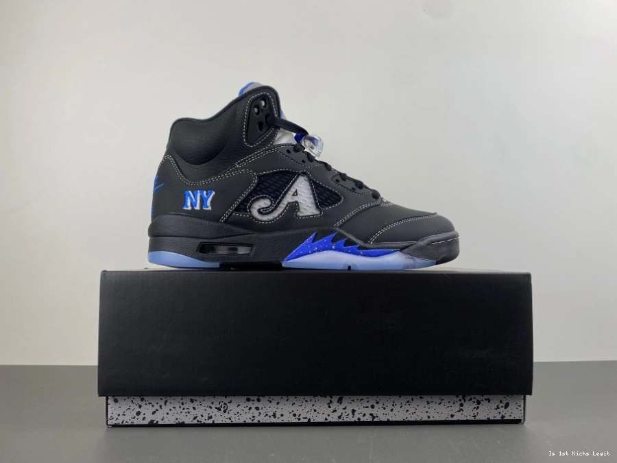 NY Men's DV4982-004 Black Jordan Retro 5 Awake  1030